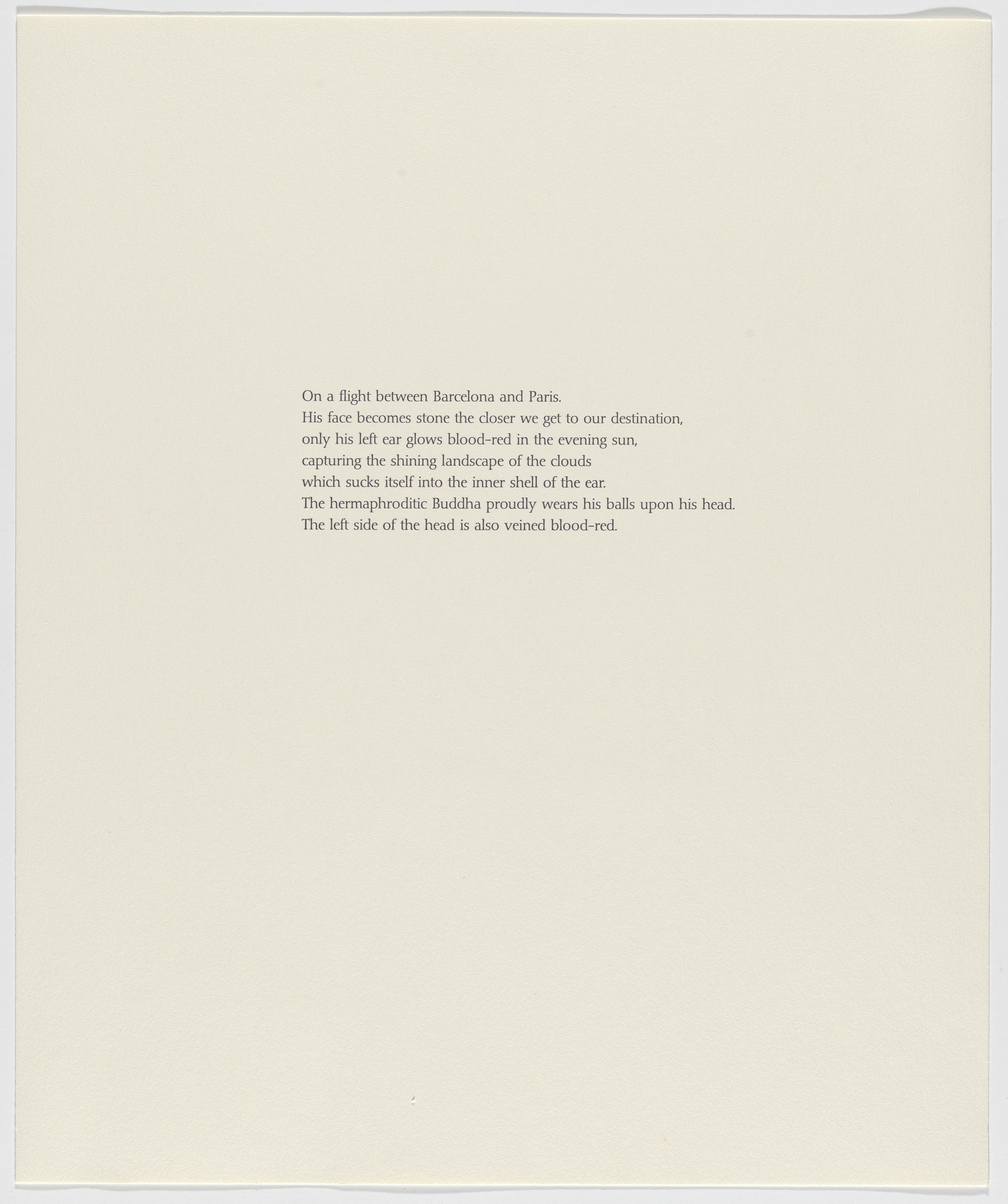 Rebecca Horn. Untitled from Tailleur du Coeur (Tailor of the Heart)
