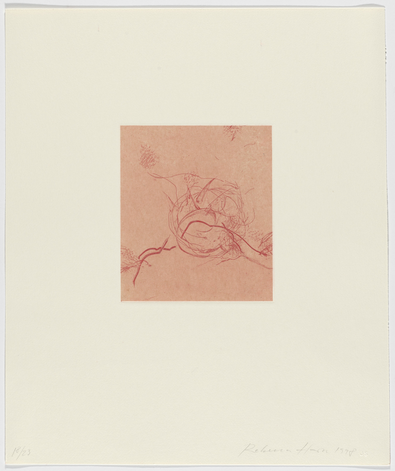 Rebecca Horn. Untitled from Tailleur du Coeur (Tailor of the Heart)