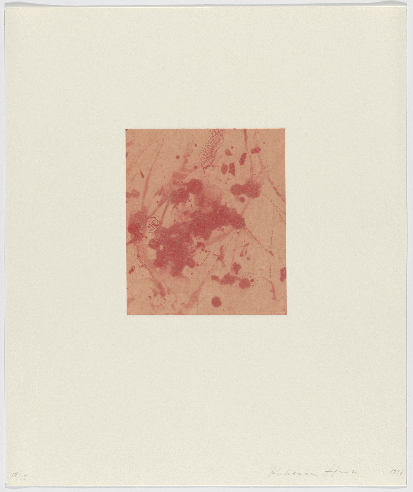 Rebecca Horn. Untitled from Tailleur du Coeur (Tailor of the Heart)