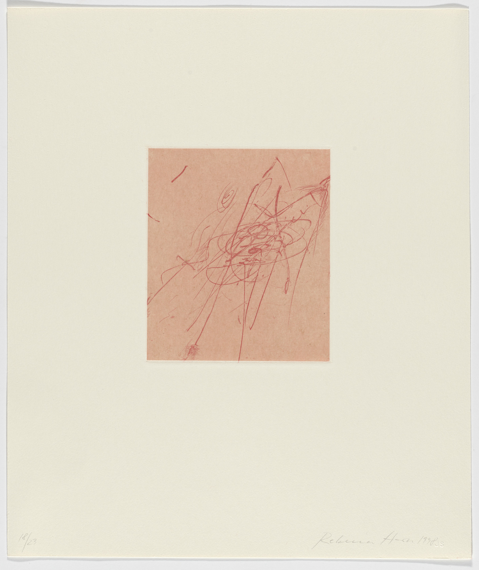 Rebecca Horn. Untitled from Tailleur du Coeur (Tailor of the Heart)