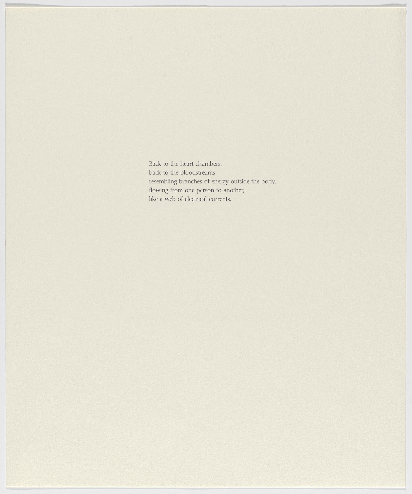 Rebecca Horn. Untitled from Tailleur du Coeur (Tailor of the Heart)