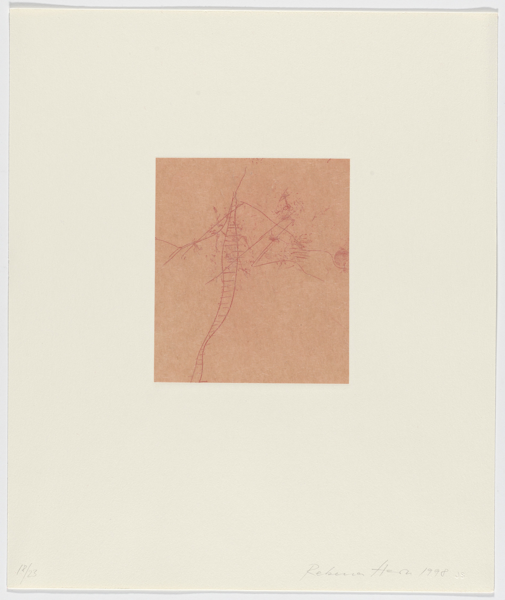 Rebecca Horn. Untitled from Tailleur du Coeur (Tailor of the Heart)