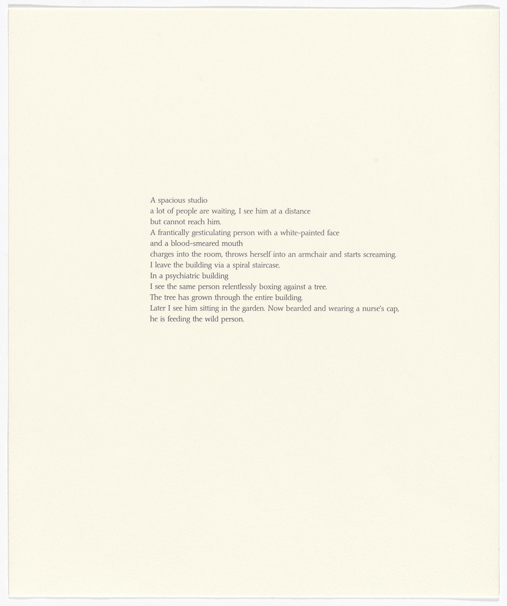 Rebecca Horn. Untitled from Tailleur du Coeur (Tailor of the Heart)