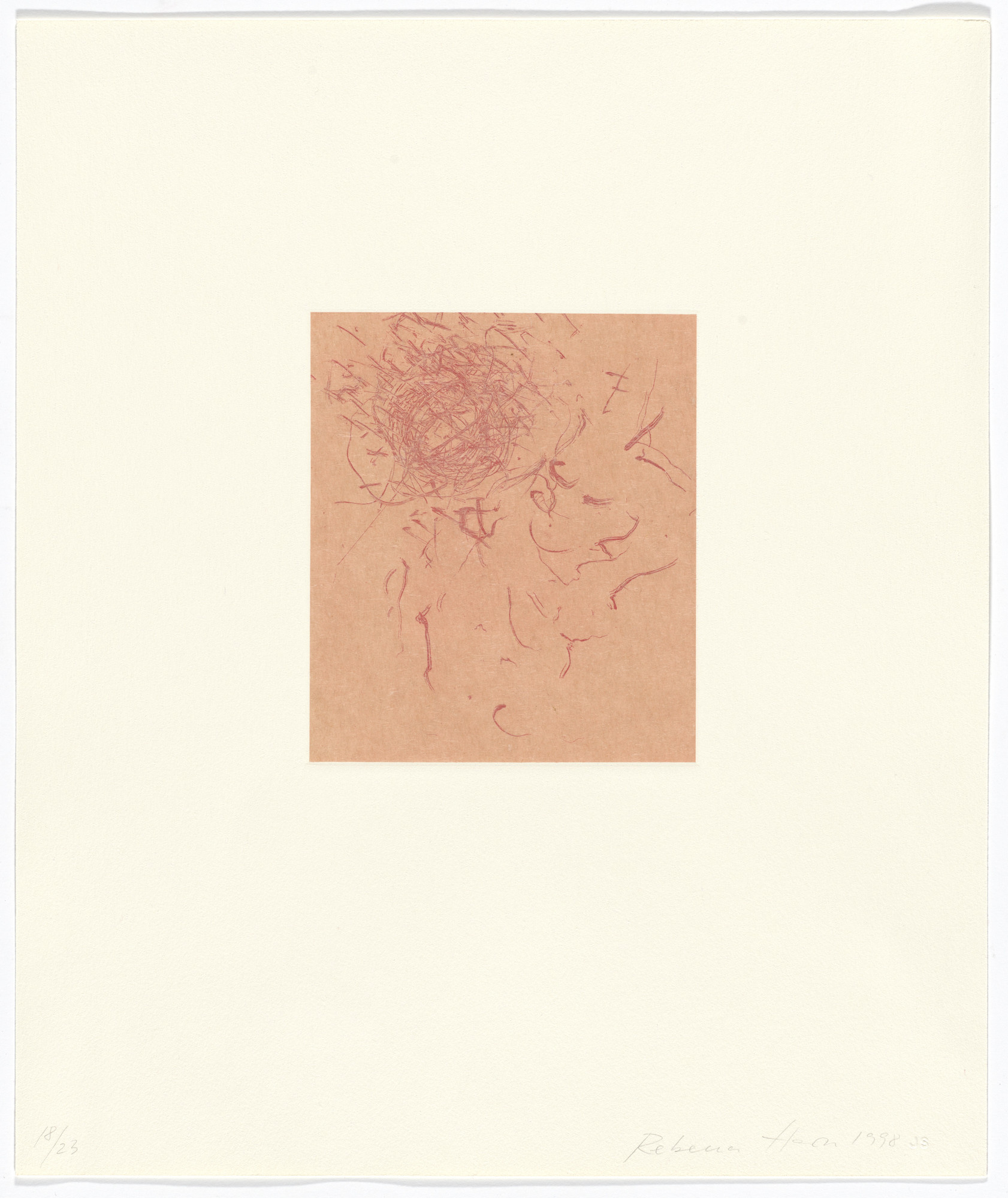 Rebecca Horn. Untitled from Tailleur du Coeur (Tailor of the Heart)