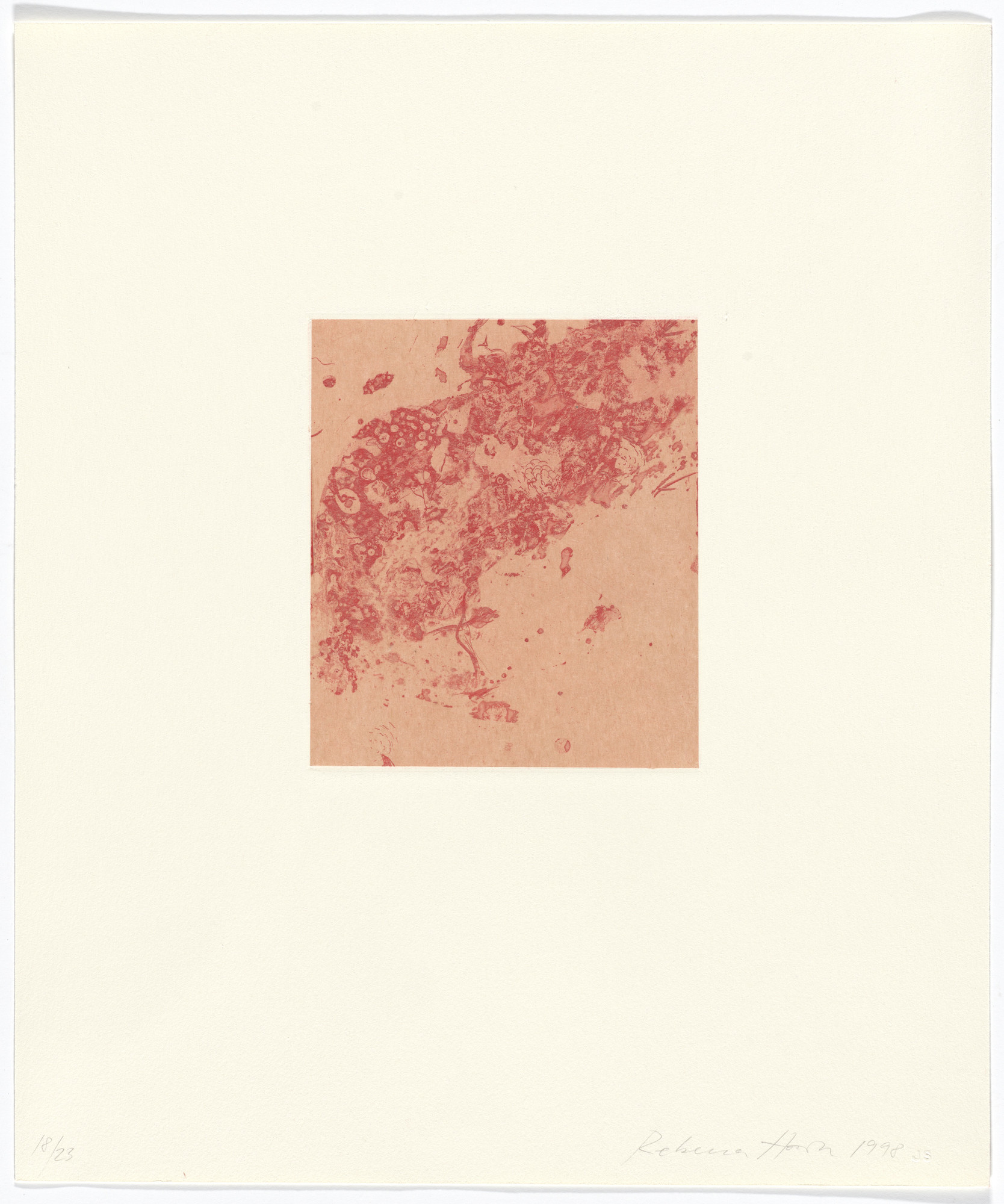 Rebecca Horn. Untitled from Tailleur du Coeur (Tailor of the Heart)