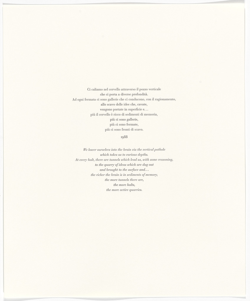 Untitled from Passi Sulle Cime Dei Gelsi (Footsteps on Mulberry Tree Tops) by Giuseppe Penone