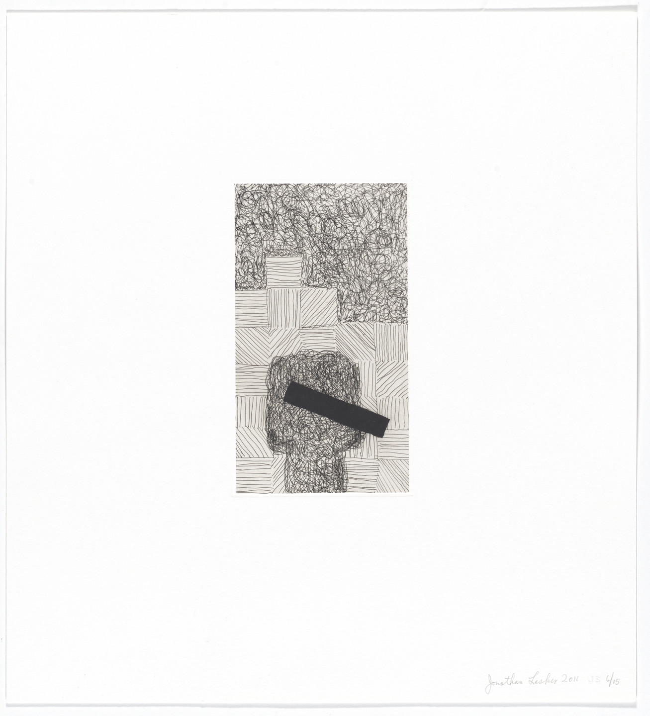 Jonathan Lasker. Untitled from Six Etchings. 2011