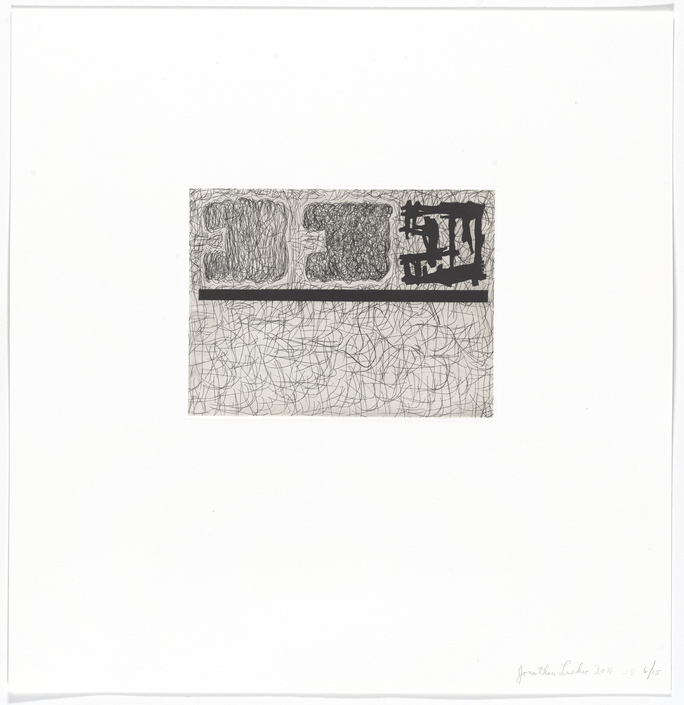 Jonathan Lasker. Untitled from Six Etchings. 2011