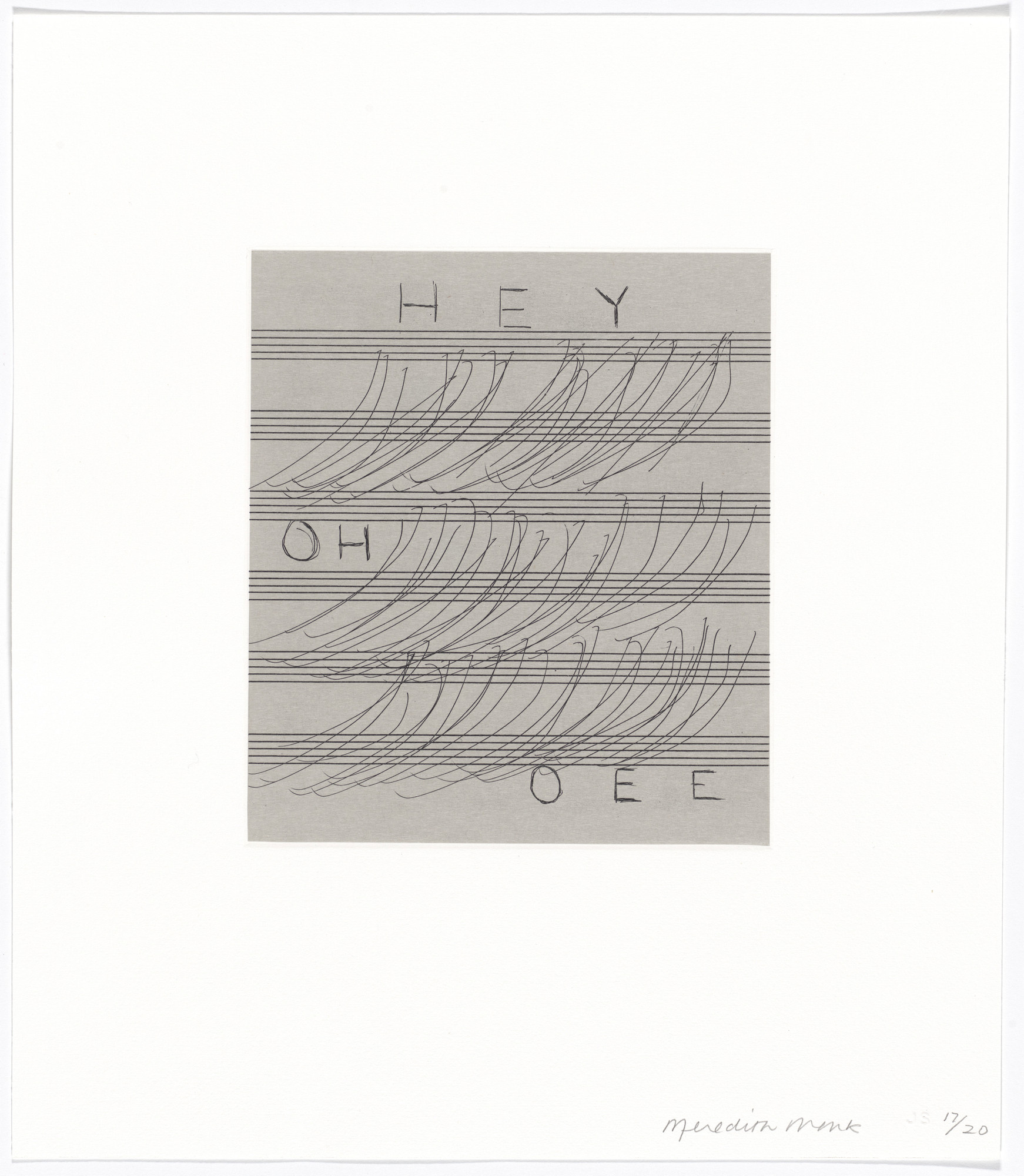 Meredith Monk. Untitled from Vocal Gestures