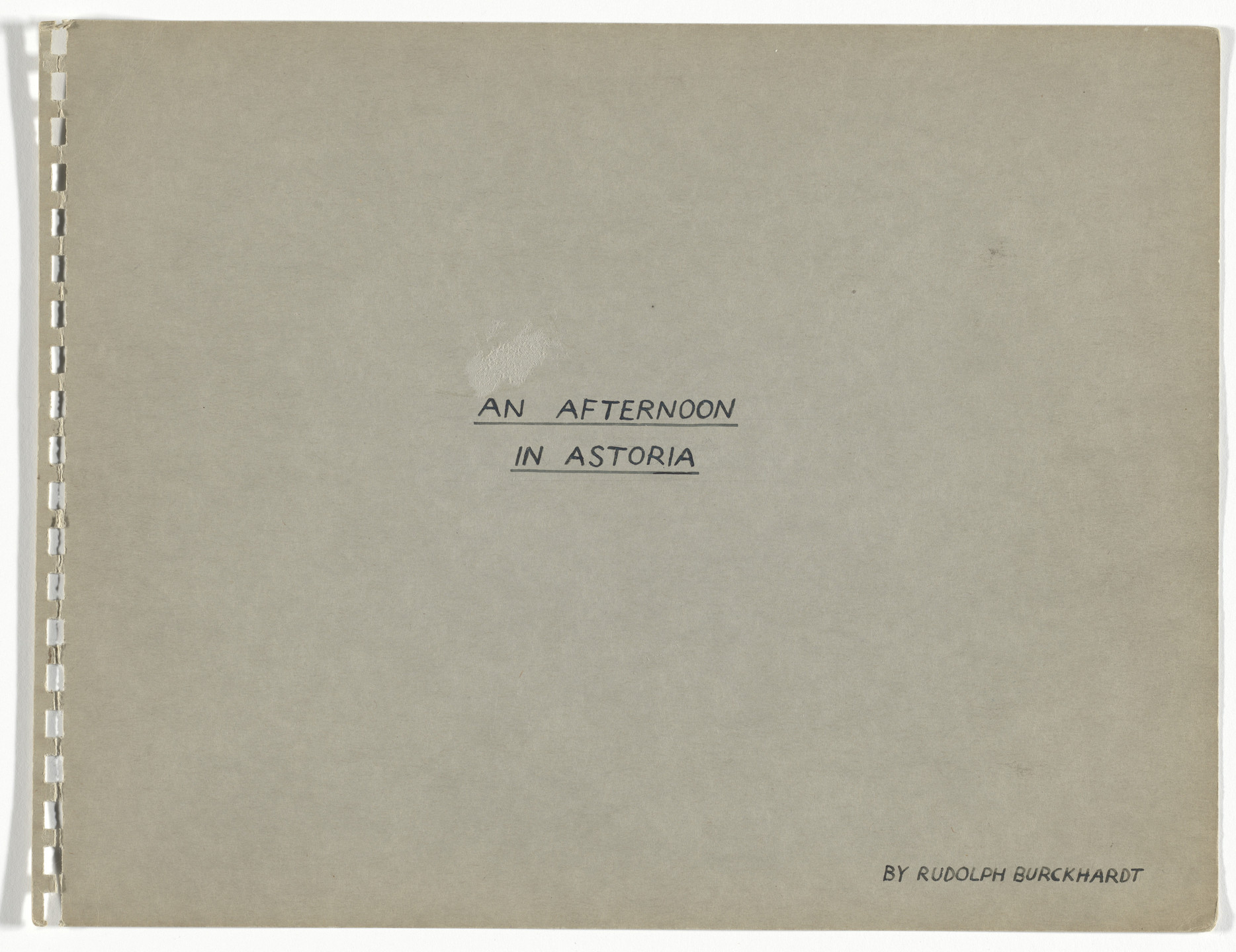 Rudy Burckhardt. An Afternoon in Astoria. 1940