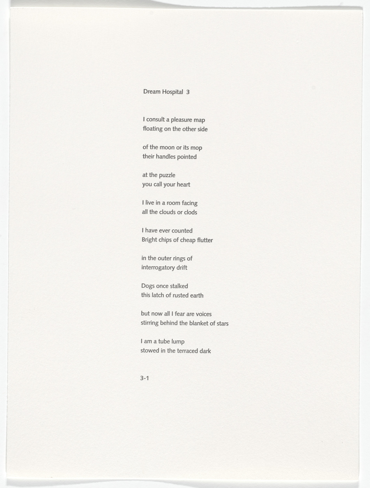 Robert Therrien. Untitled from Dream Hospital