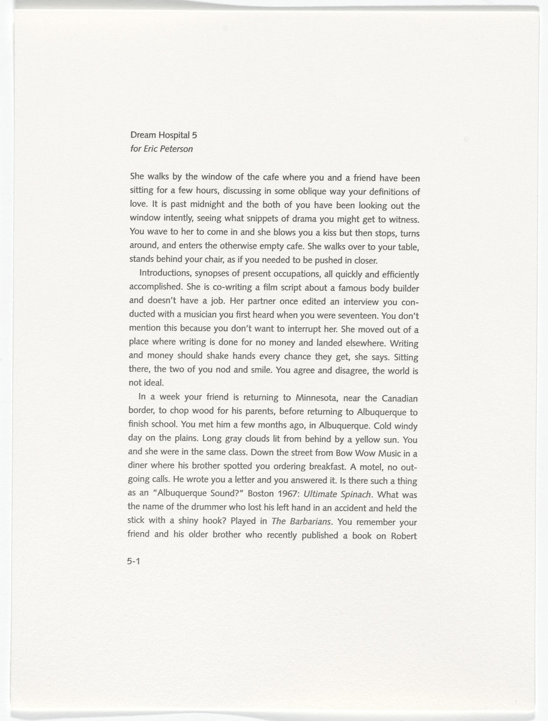 Robert Therrien. Untitled fromDream Hospital. 1995