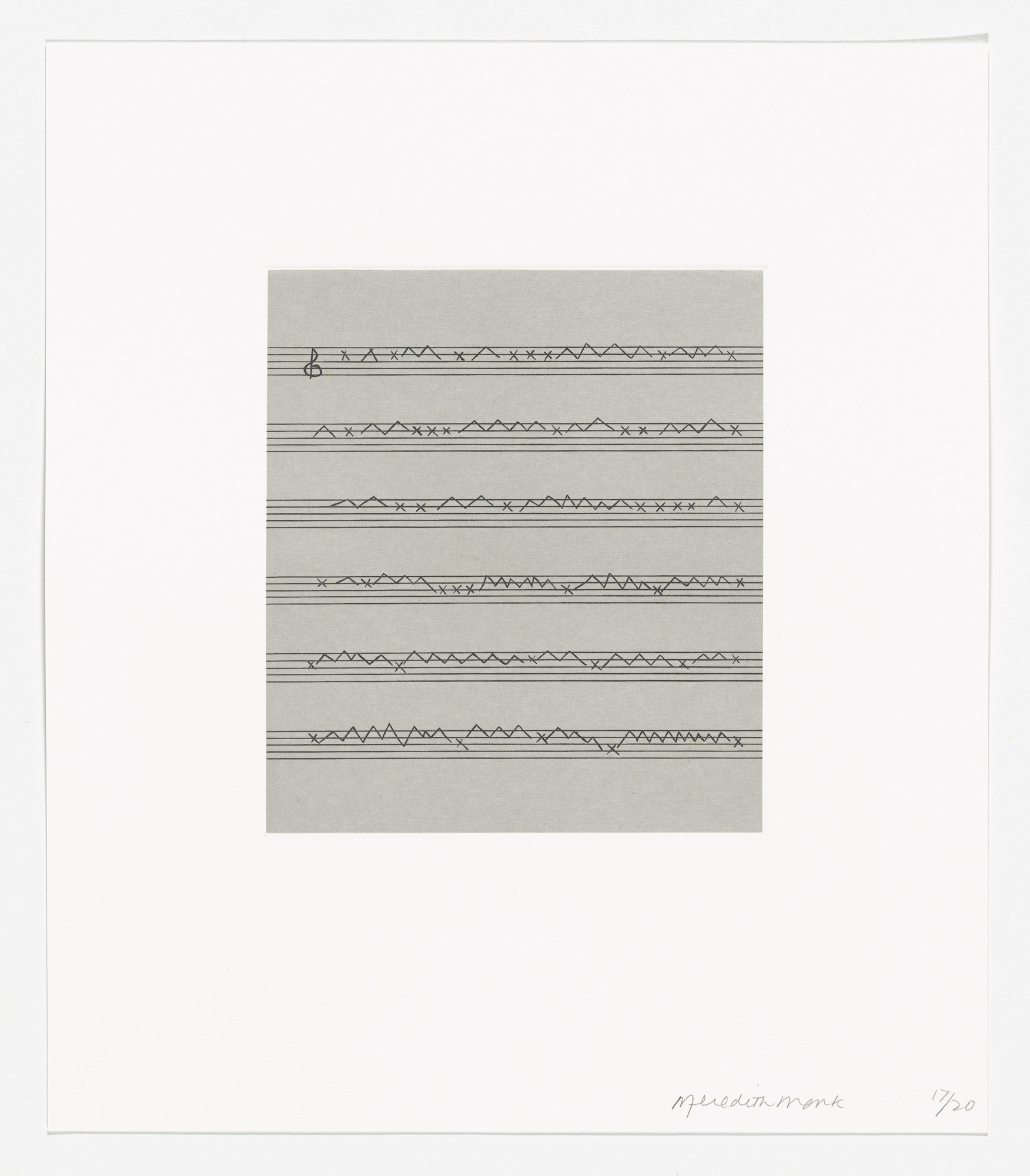 Meredith Monk. Untitled from Vocal Gestures