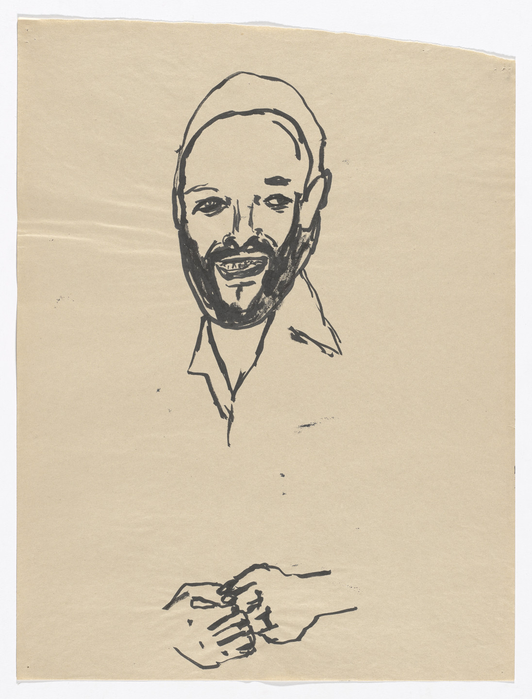 Meg Cranston. Marvin Gaye (with Clenched Hands) from God Love the Tragic Artist: Meg Cranston on the Life of Marvin Gaye. 1995