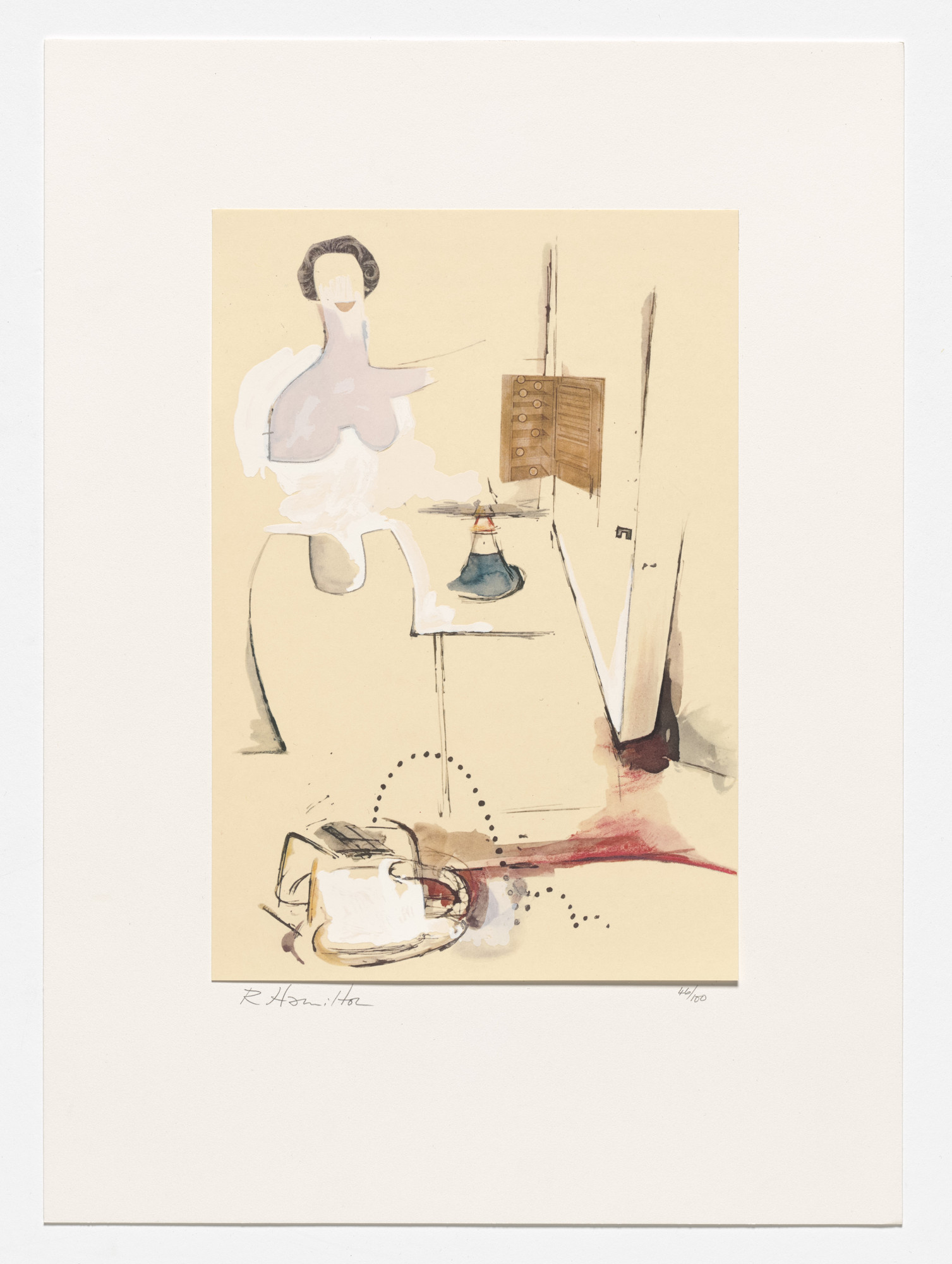 Richard Hamilton. $he (1958) from Collected Words: de luxe portfolio