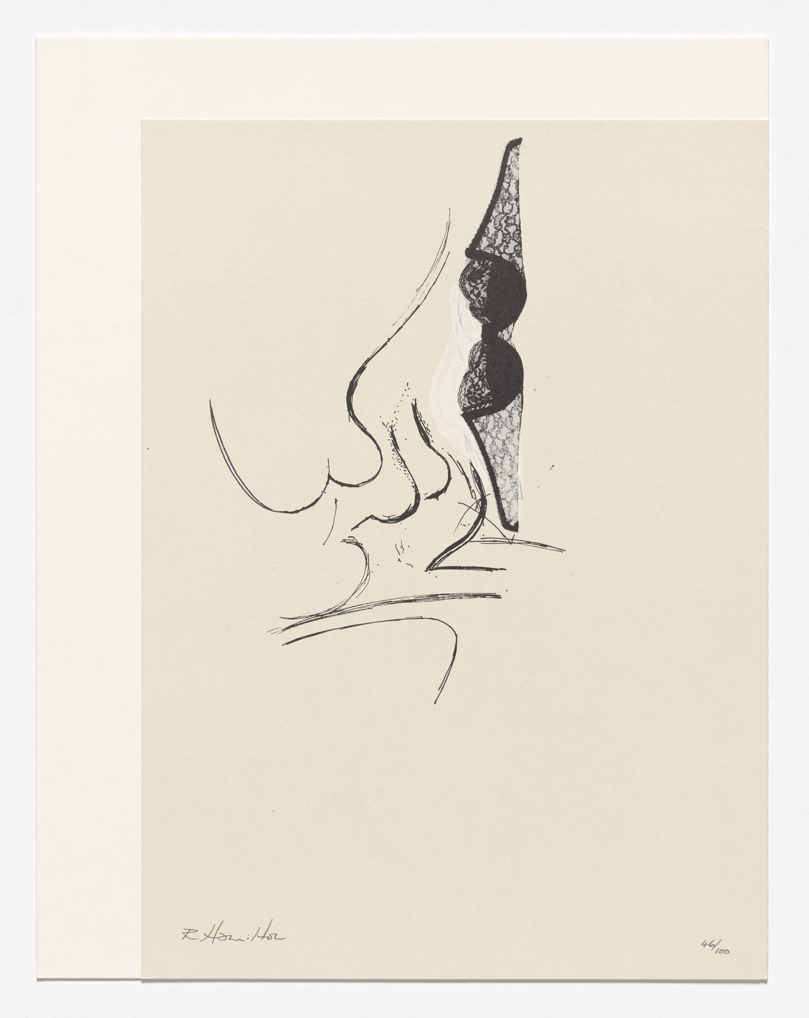 Richard Hamilton. Pin-up (1961) from Collected Words: de luxe portfolio