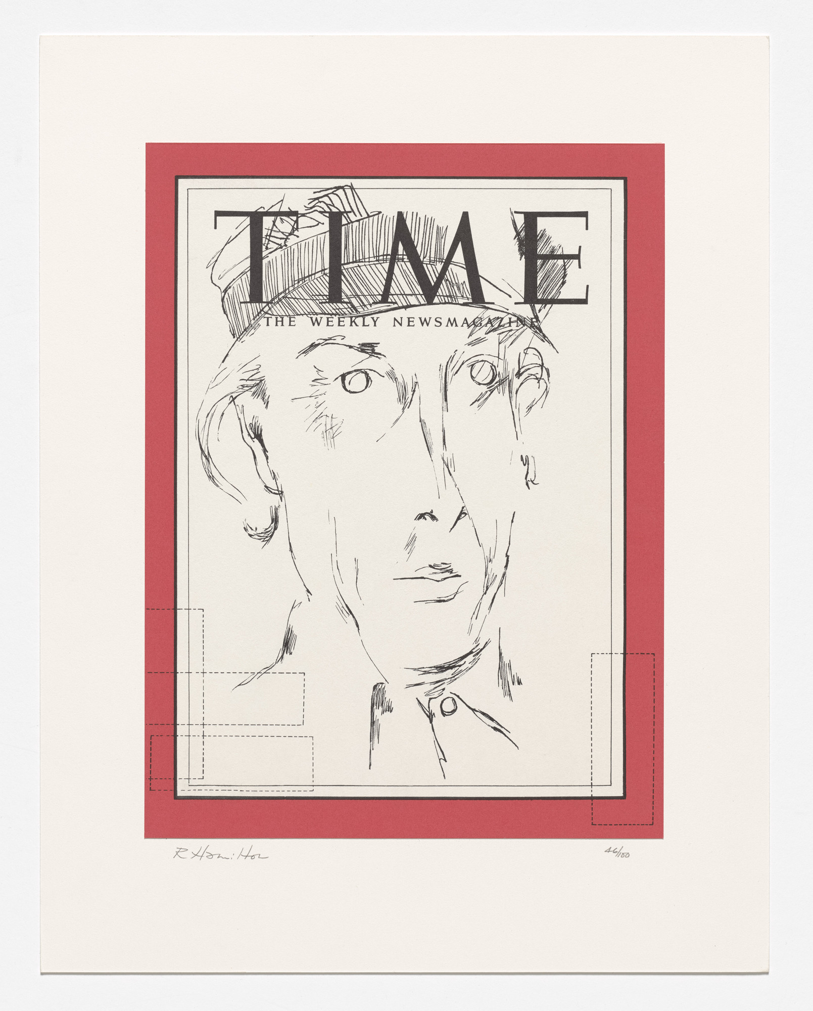 Richard Hamilton. Self-portrait (1965) from Collected Words: de luxe portfolio