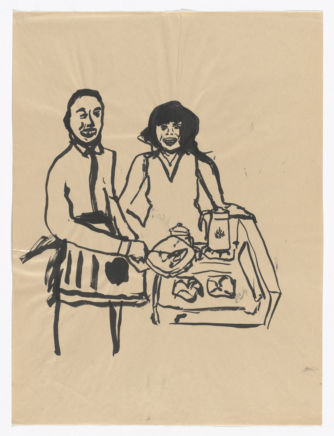 Meg Cranston. Marvin &amp; Anna (At the Stove) from God Love the Tragic Artist: Meg Cranston on the Life of Marvin Gaye. 1995