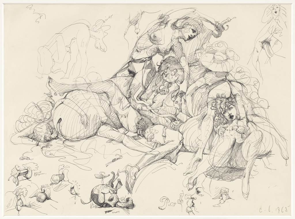 Clinical Study, towards a Heroic-Erotic Monument in the Academic/Comics Style