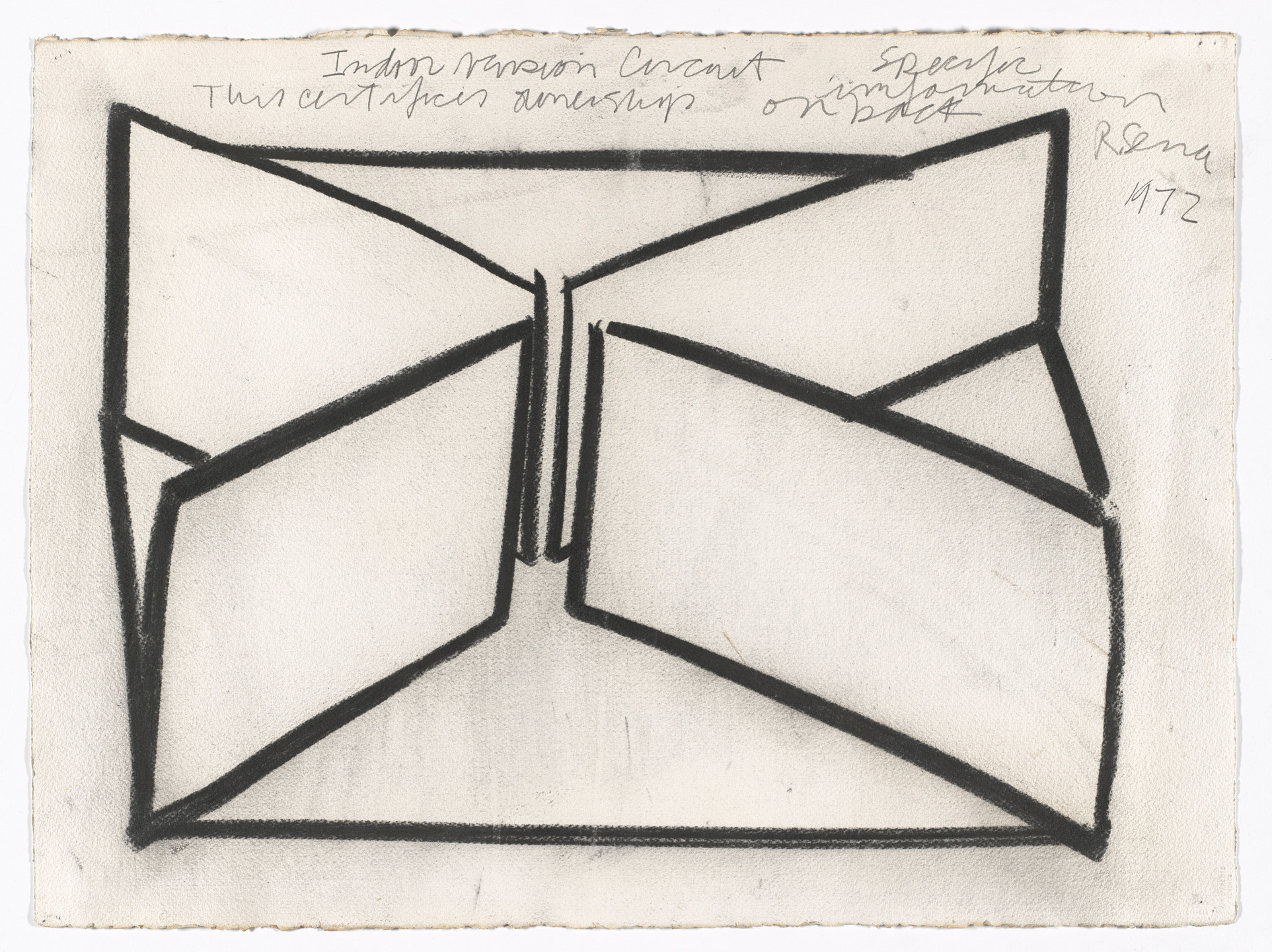 Richard Serra. Drawing for Circuit. 1972 | MoMA