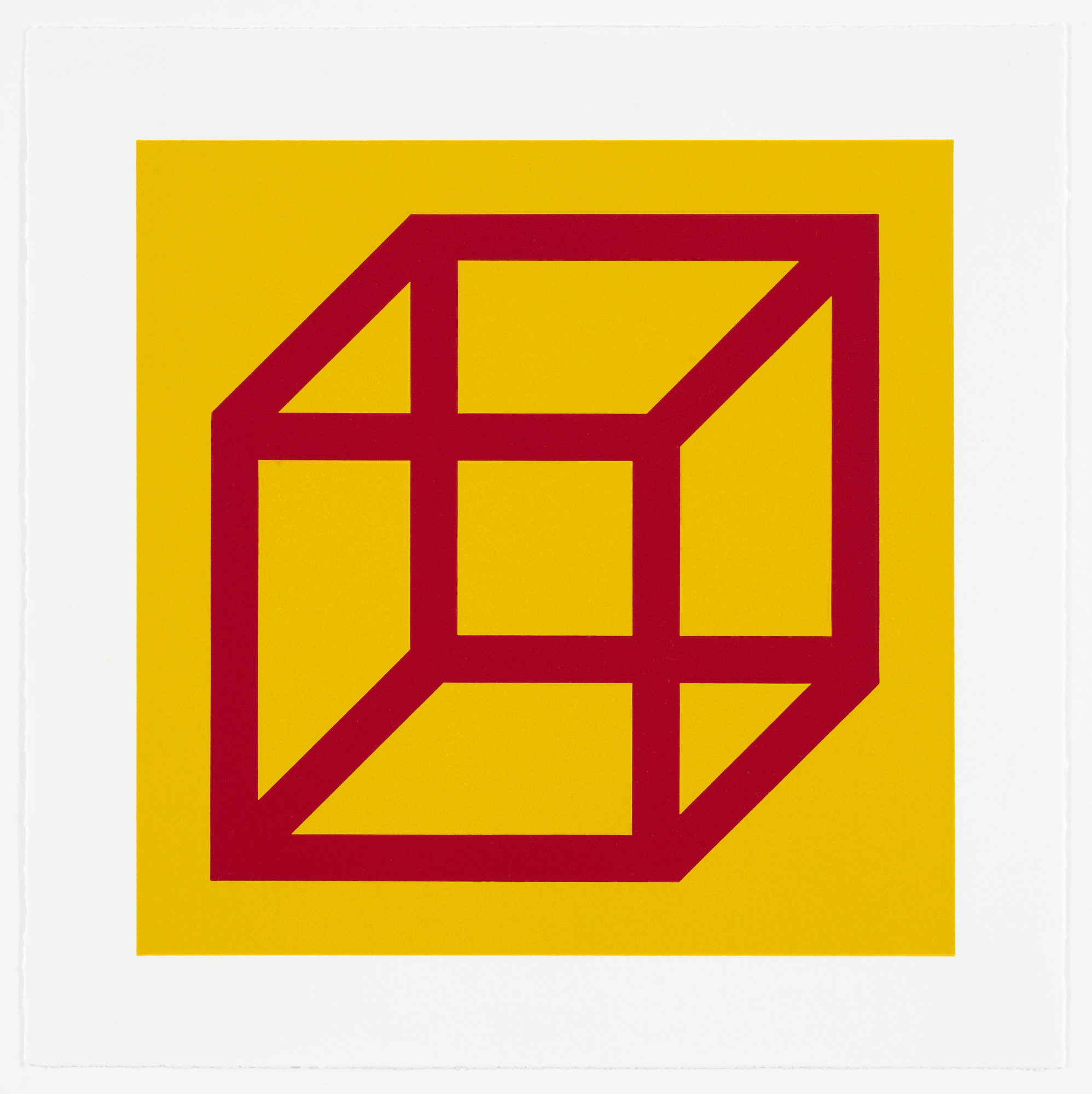 Sol LeWitt. Untitled from Cubes in Color on Color