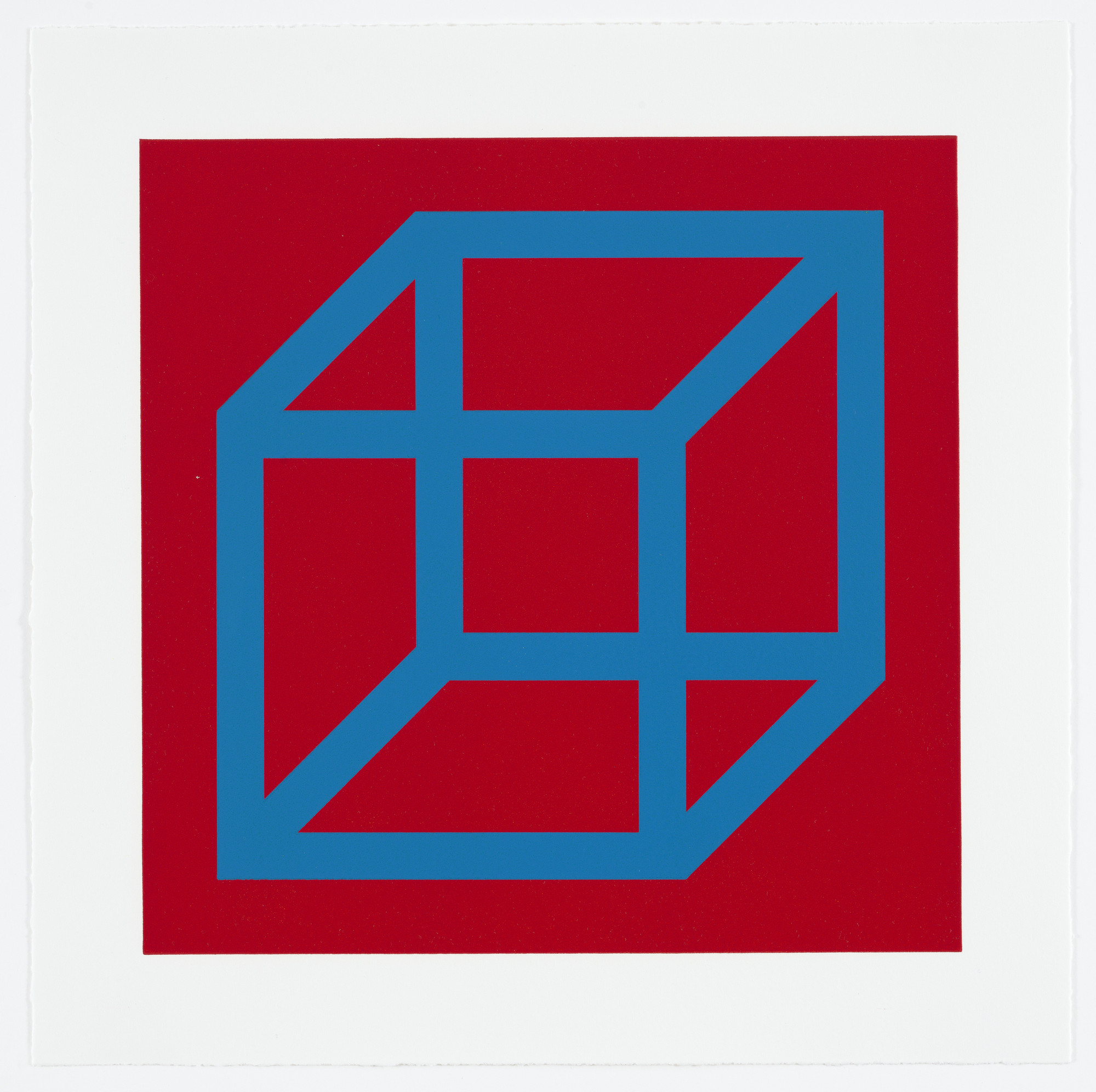Sol LeWitt. Untitled from Cubes in Color on Color