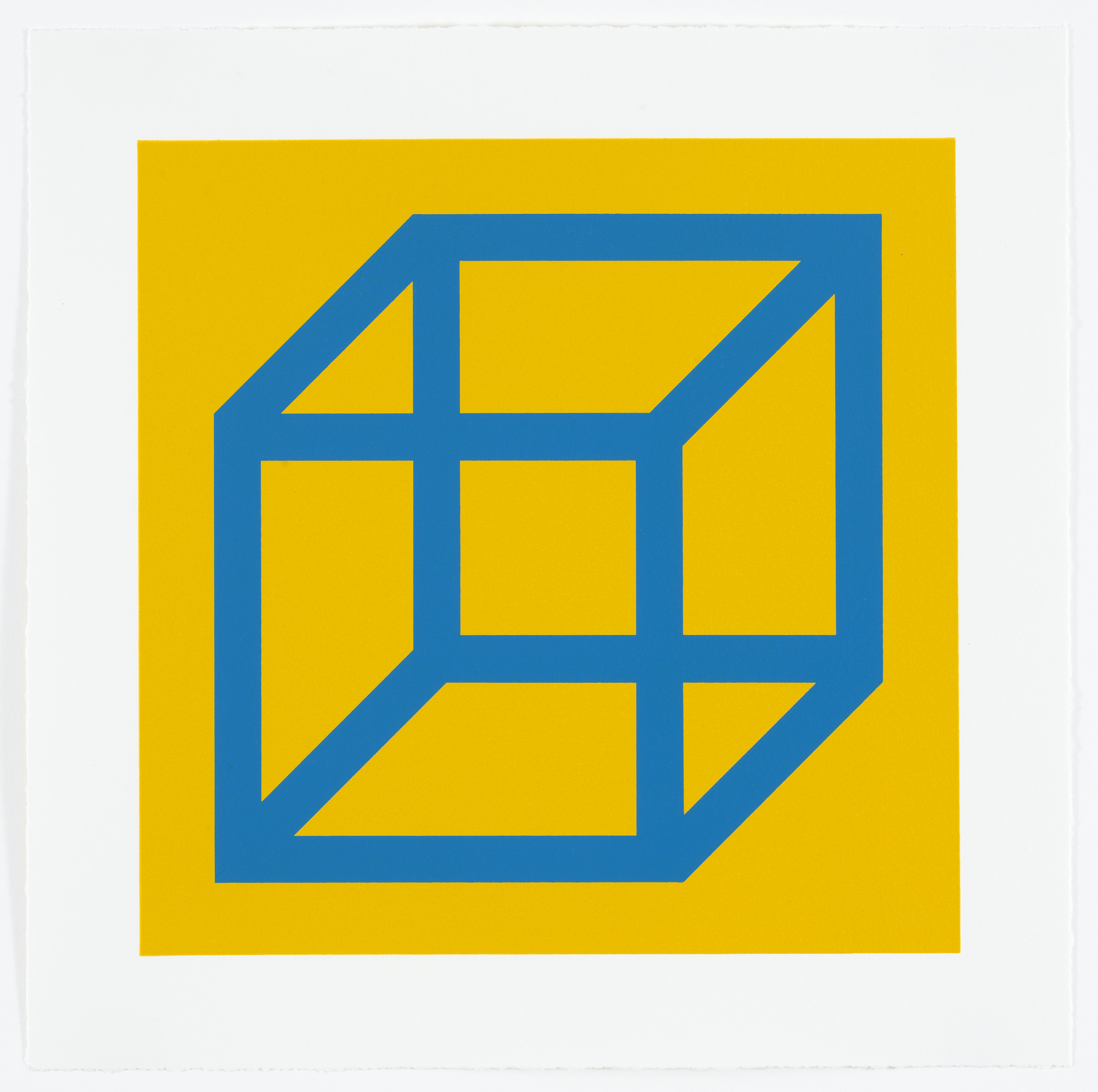 Sol LeWitt. Untitled from Cubes in Color on Color
