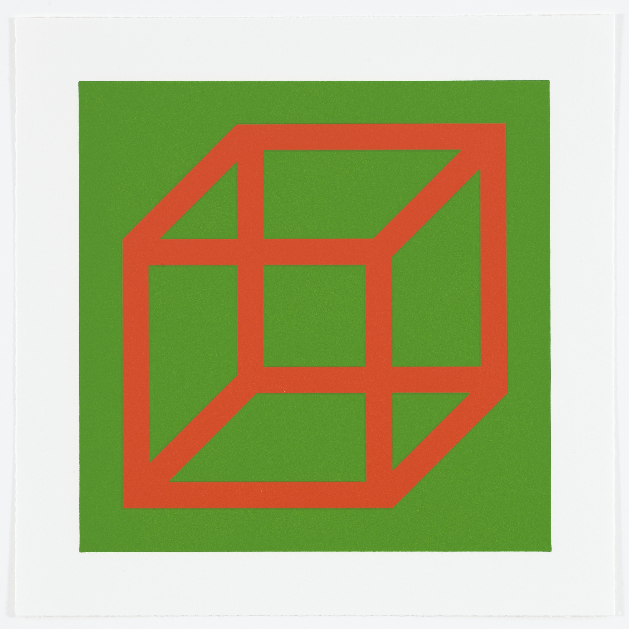Sol LeWitt. Untitled from Cubes in Color on Color