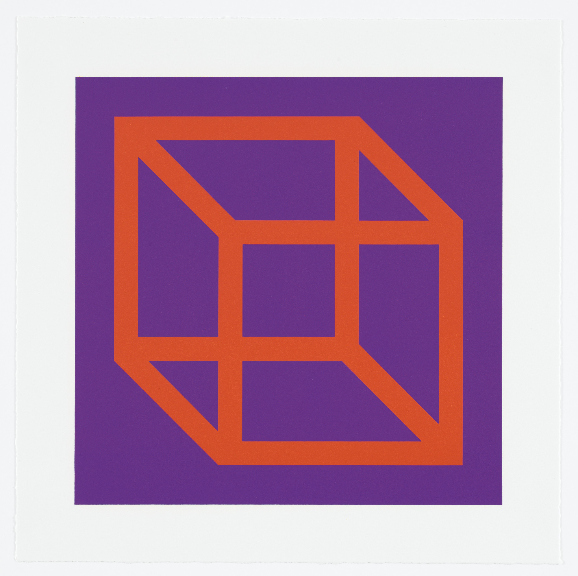 Sol LeWitt. Untitled from Cubes in Color on Color