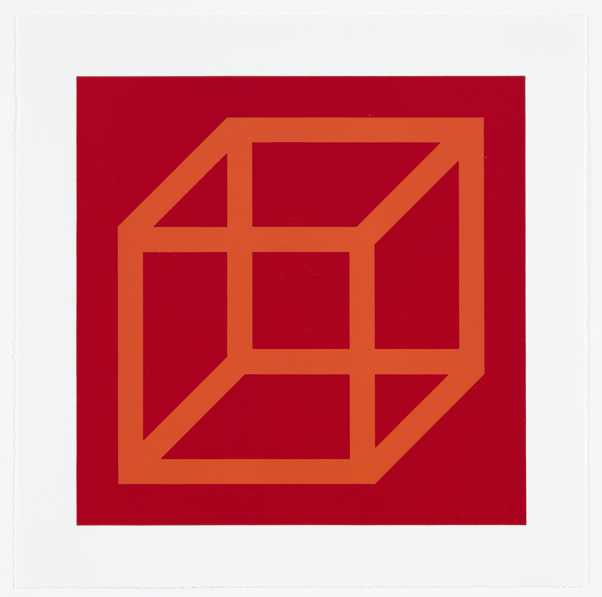 Sol LeWitt. Untitled from Cubes in Color on Color