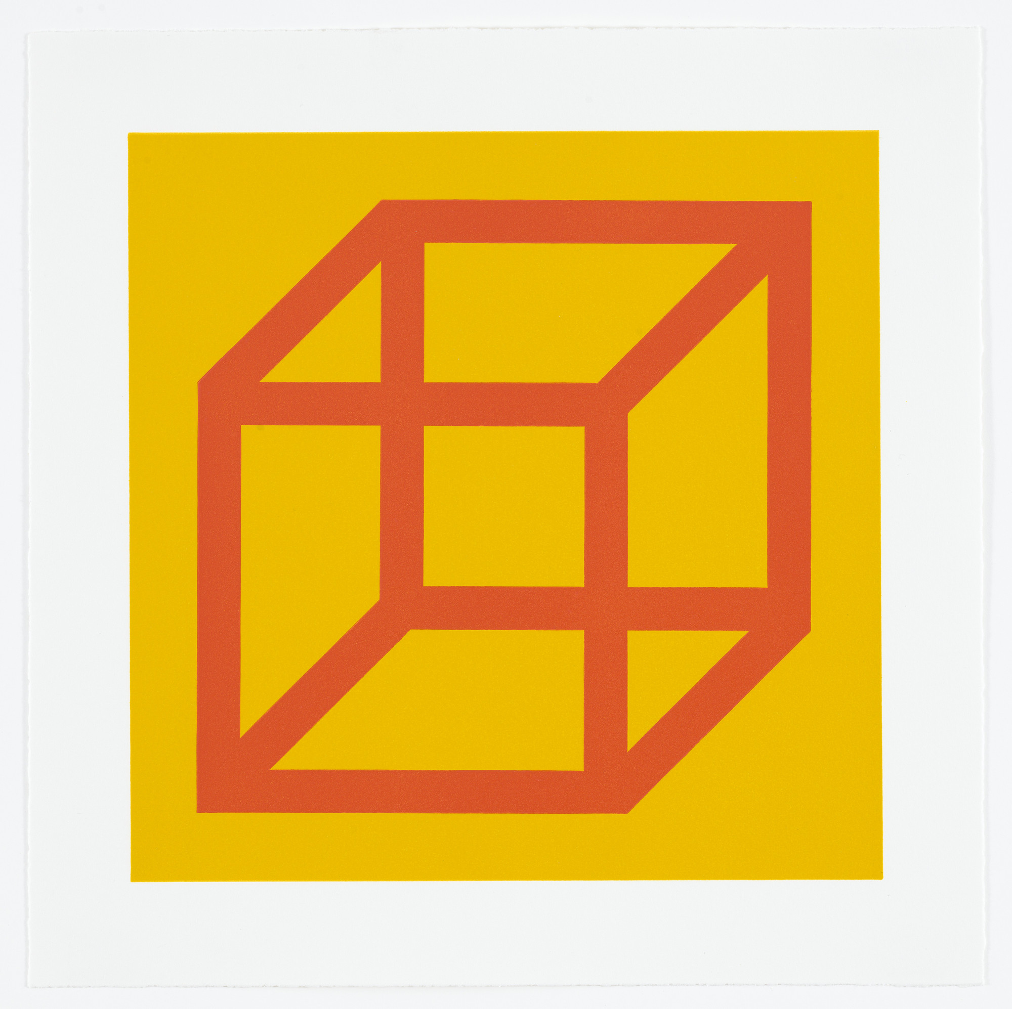 Sol LeWitt. Untitled from Cubes in Color on Color
