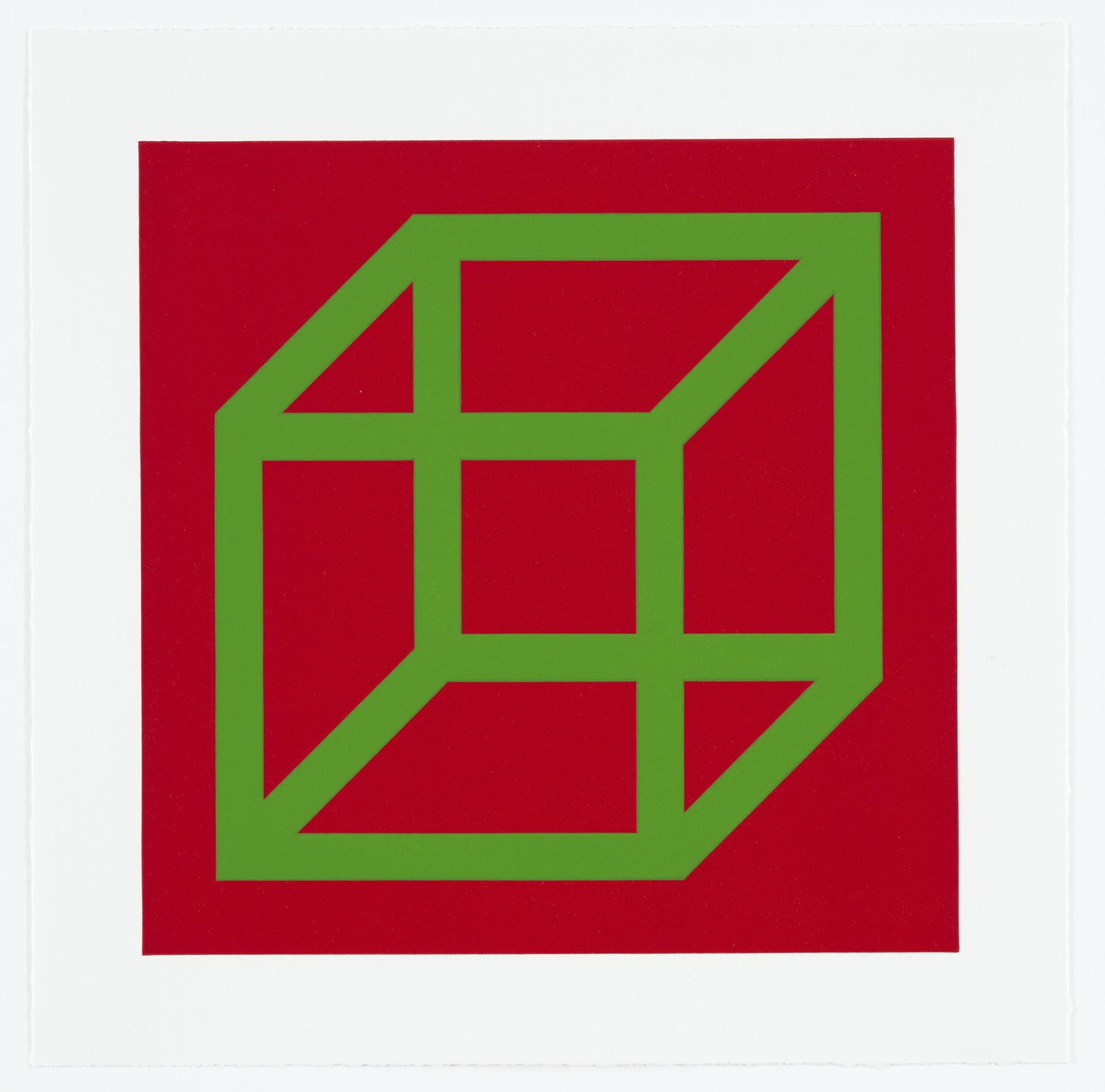 Sol LeWitt. Untitled from Cubes in Color on Color. 2003