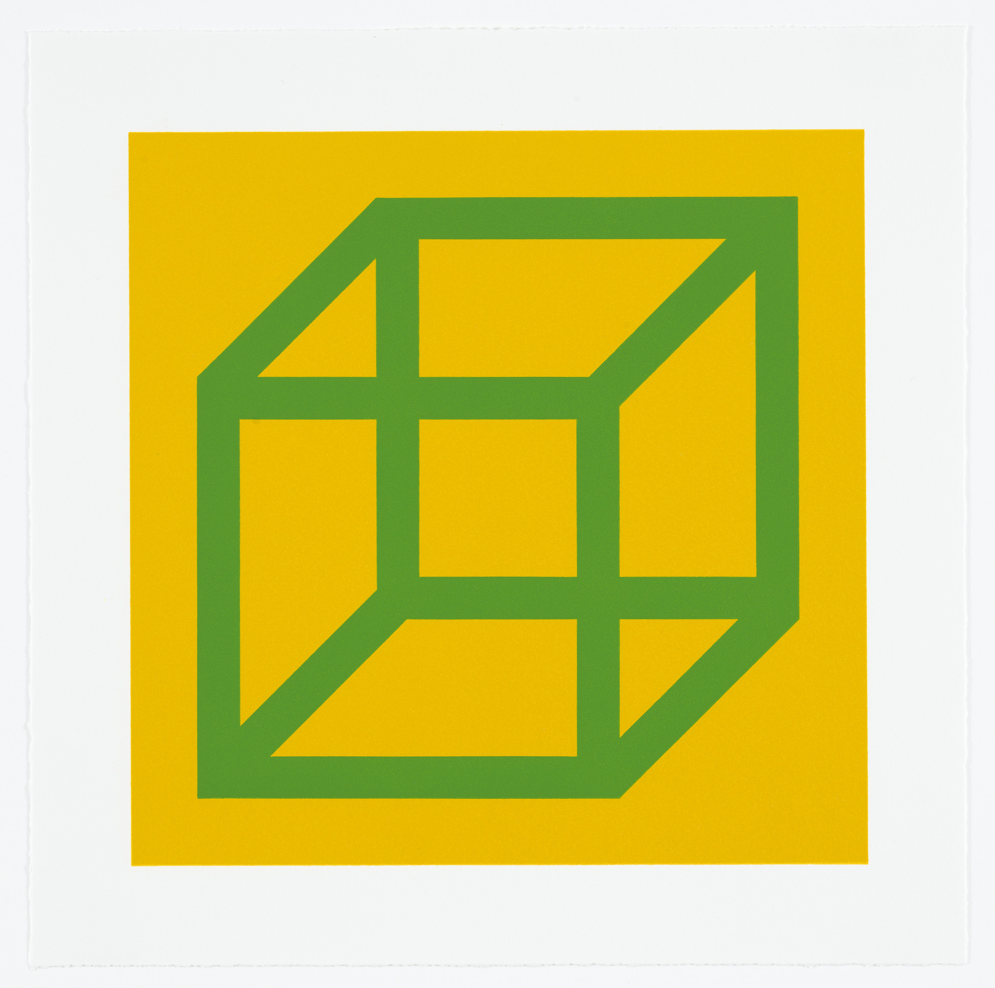 Sol LeWitt. Untitled from Cubes in Color on Color