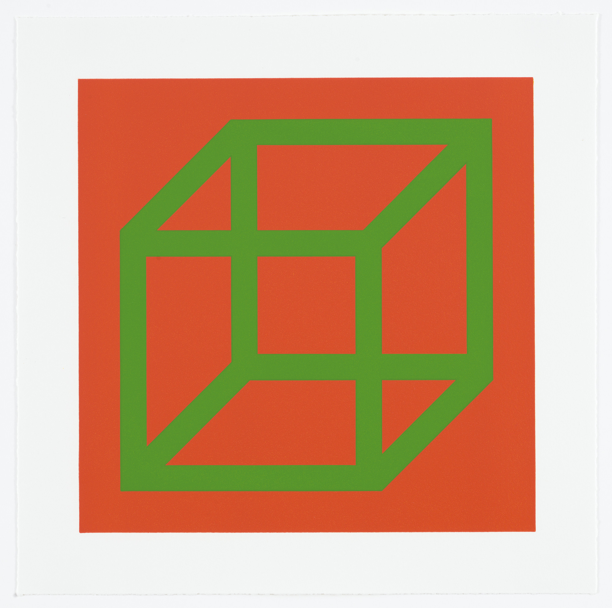 Sol LeWitt. Untitled from Cubes in Color on Color