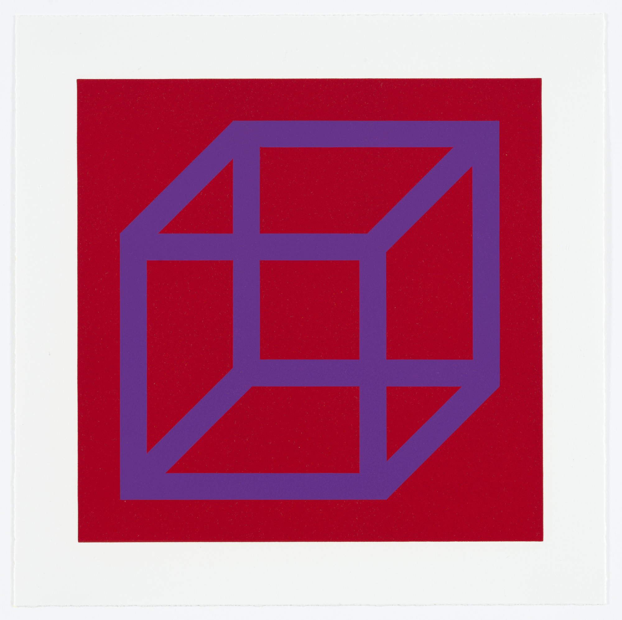 Sol LeWitt. Untitled from Cubes in Color on Color