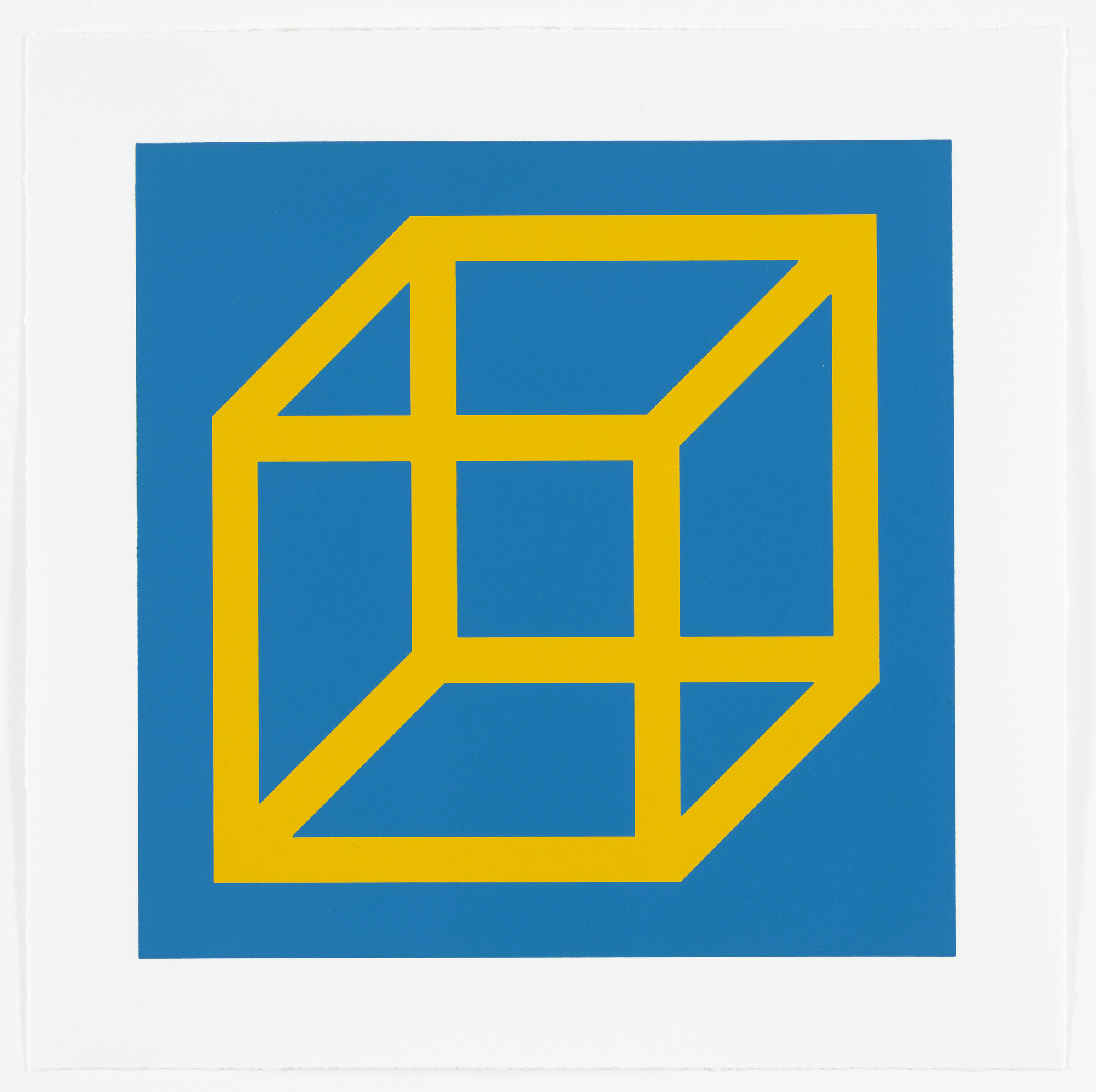 Sol LeWitt. Untitled from Cubes in Color on Color