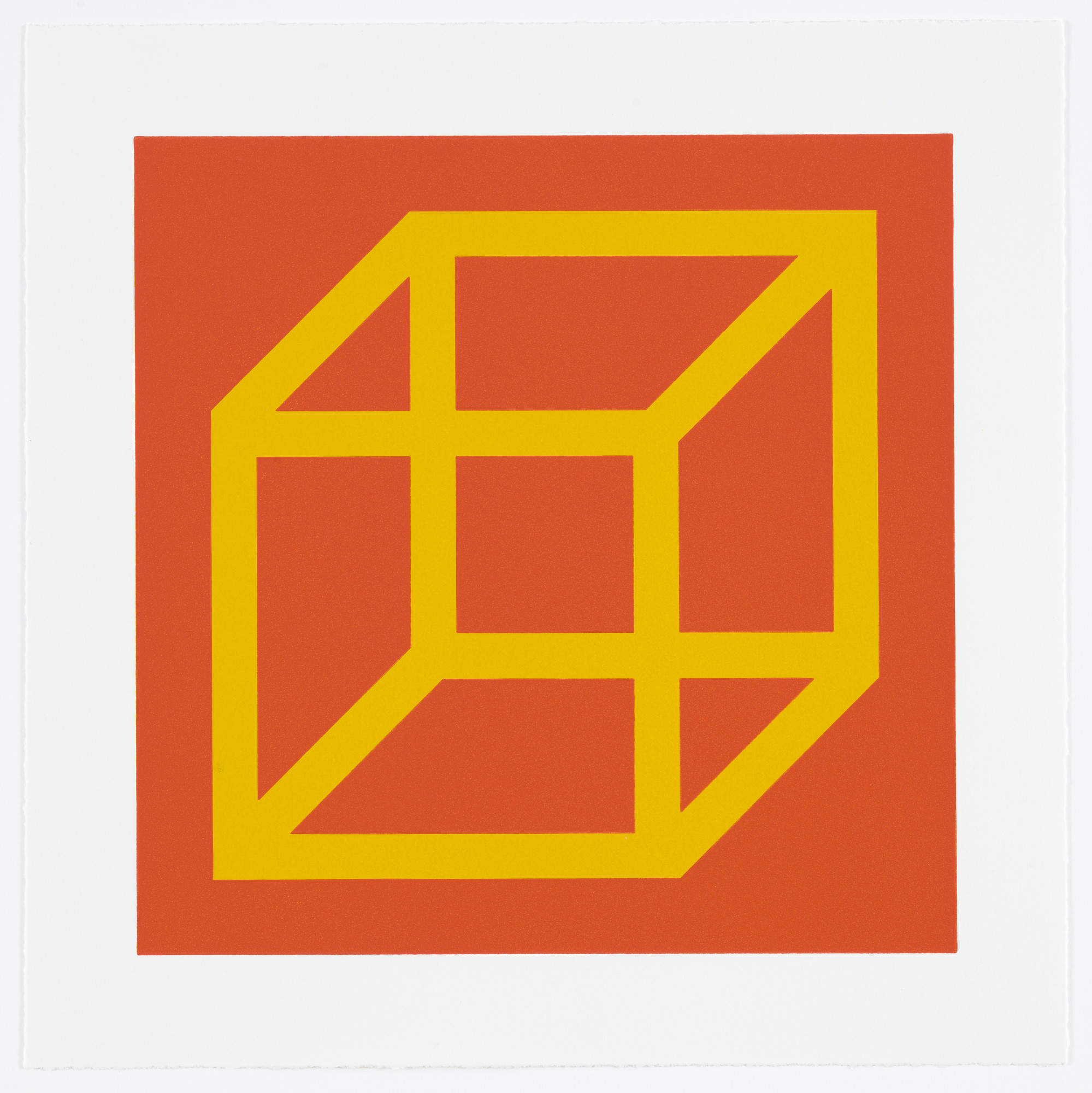 Sol LeWitt. Untitled from Cubes in Color on Color