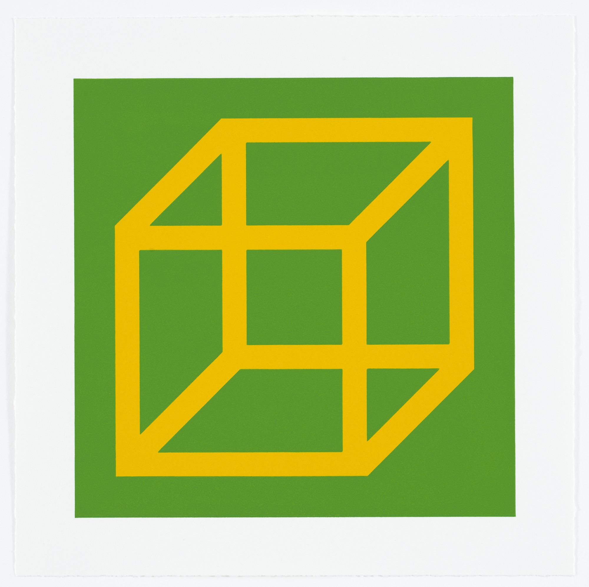 Sol LeWitt. Untitled from Cubes in Color on Color