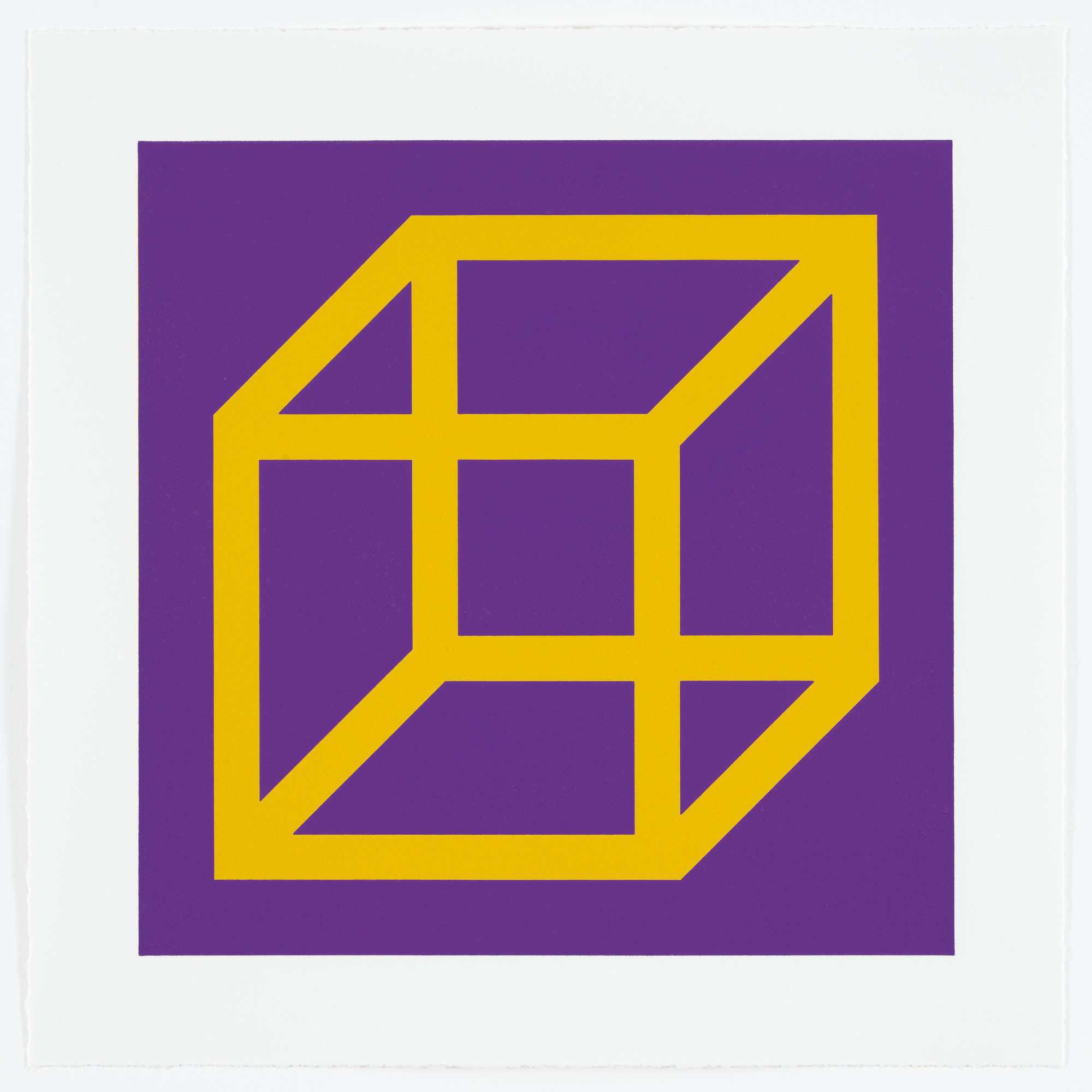 Sol LeWitt. Untitled from Cubes in Color on Color