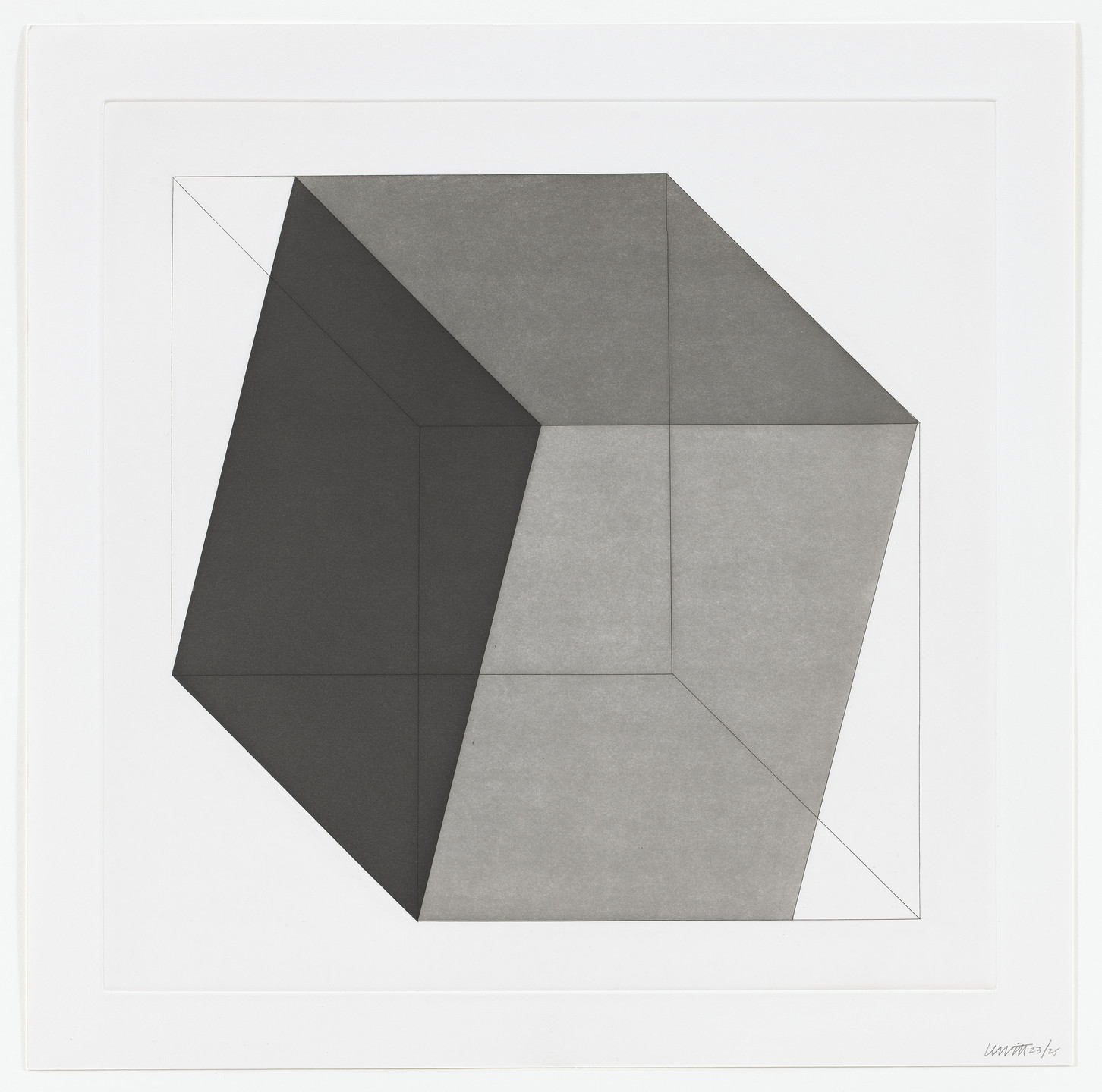 Sol LeWitt. Untitled from Forms Derived From A Cube. 1982