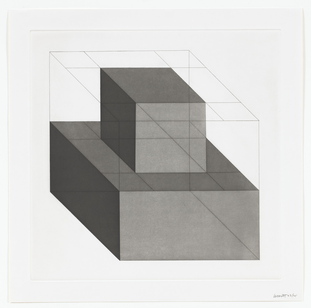 Untitled from Forms Derived From A Cube by Sol LeWitt