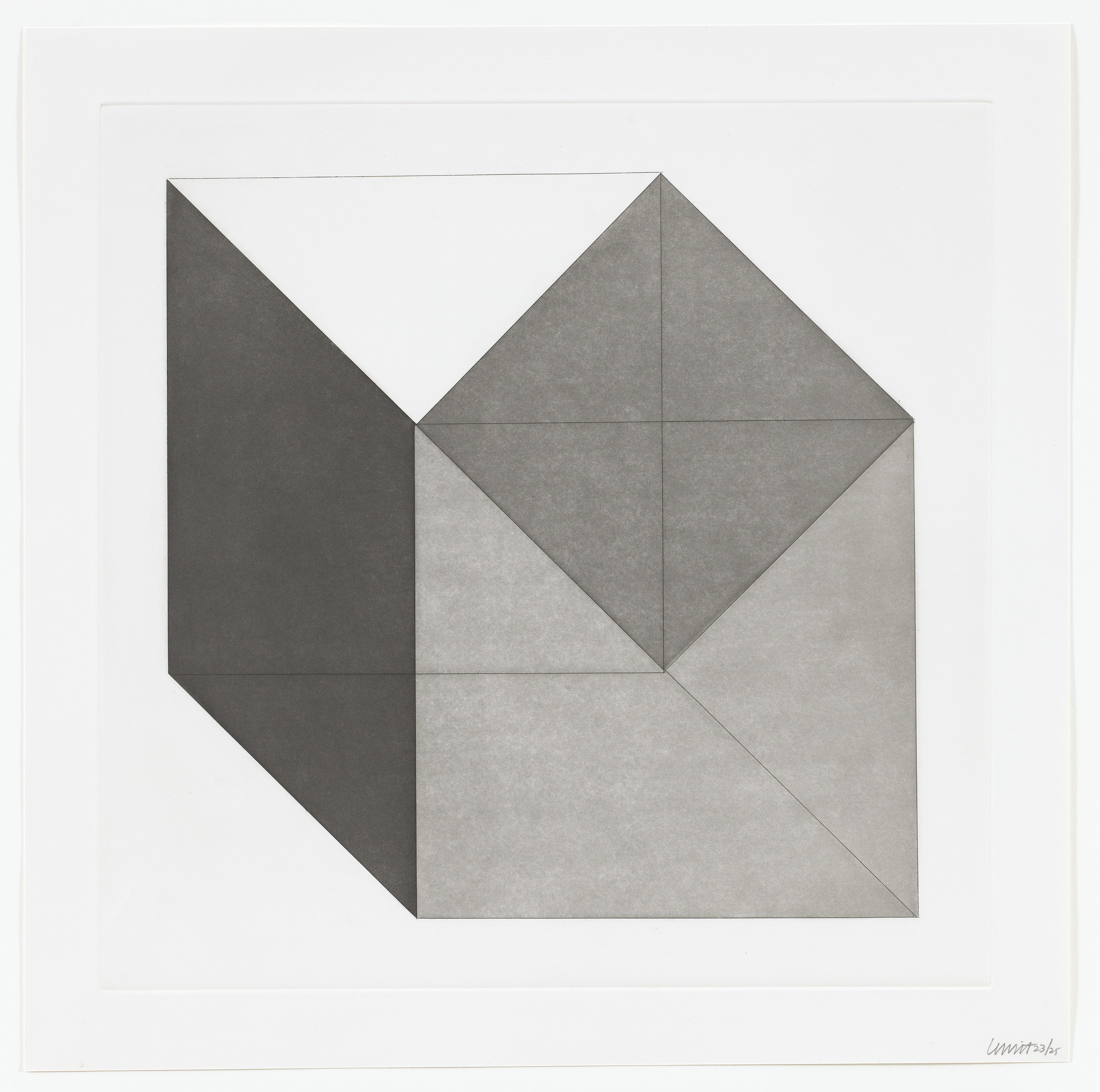 Sol LeWitt. Untitled from Forms Derived From A Cube