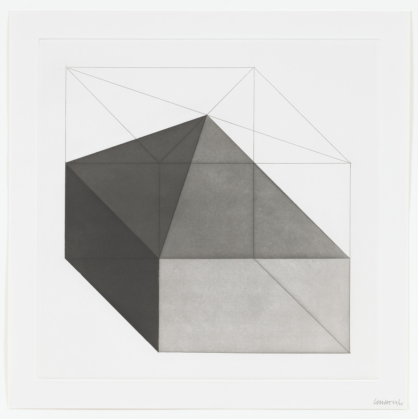 Sol LeWitt. Untitled from Forms Derived From A Cube. 1982