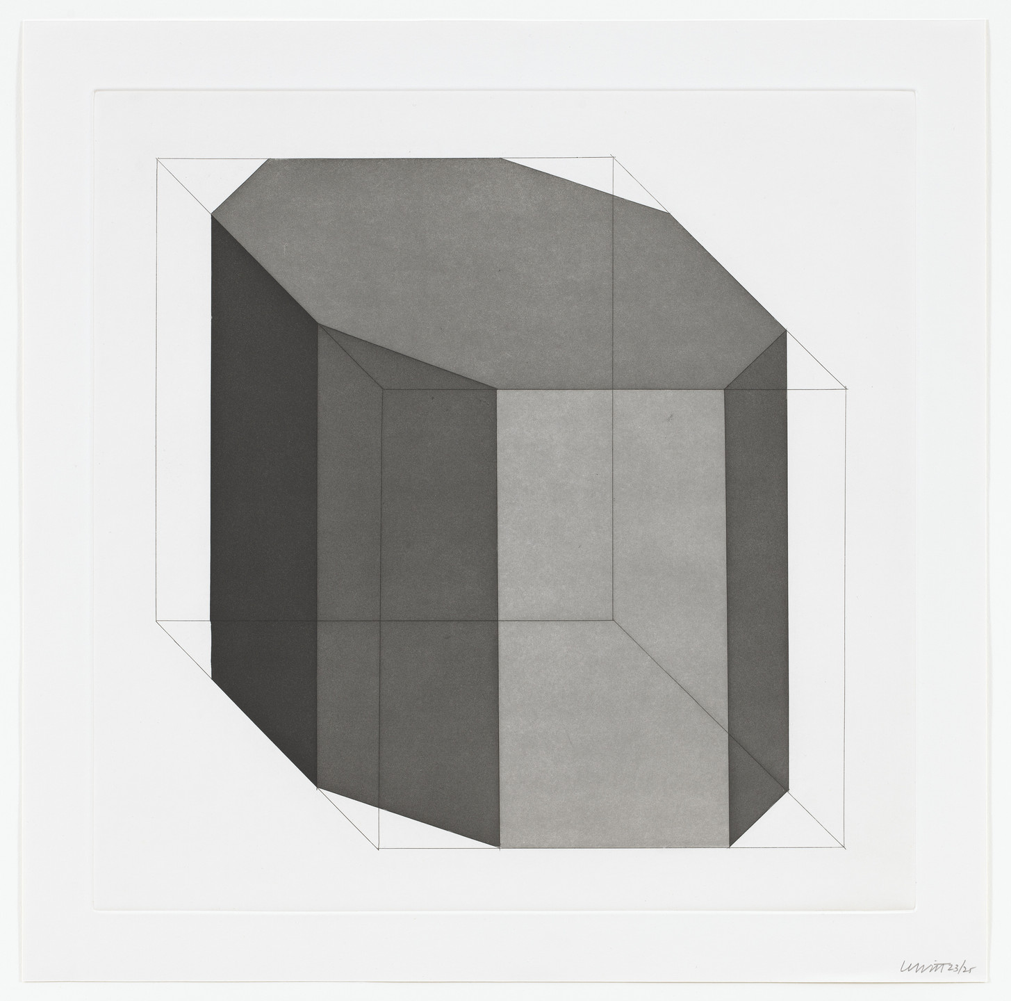 Sol LeWitt. Untitled from Forms Derived From A Cube. 1982