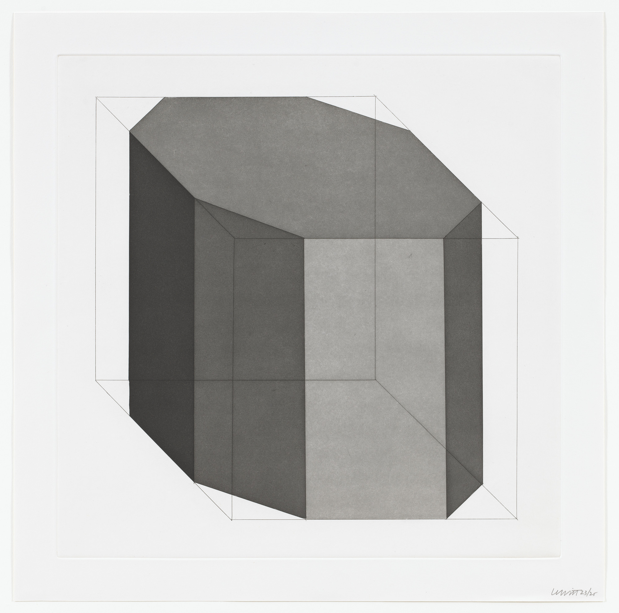 Sol LeWitt. Untitled from Forms Derived From A Cube