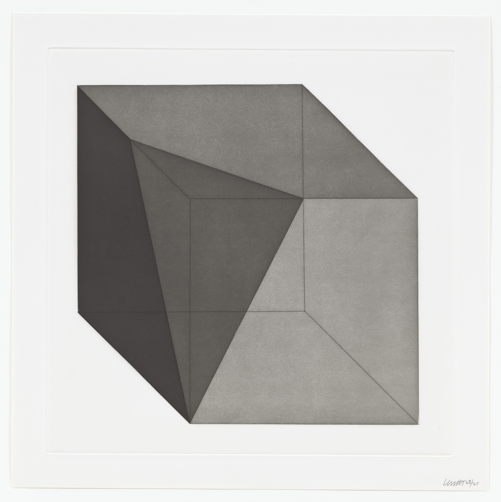 Sol LeWitt. Untitled from Forms Derived From A Cube