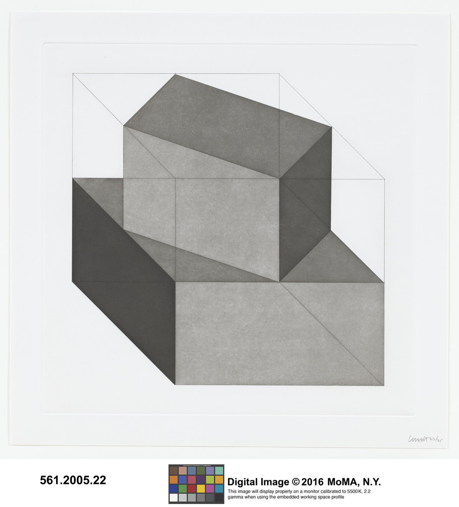 Untitled from Forms Derived From A Cube, Sol LeWitt, 1982