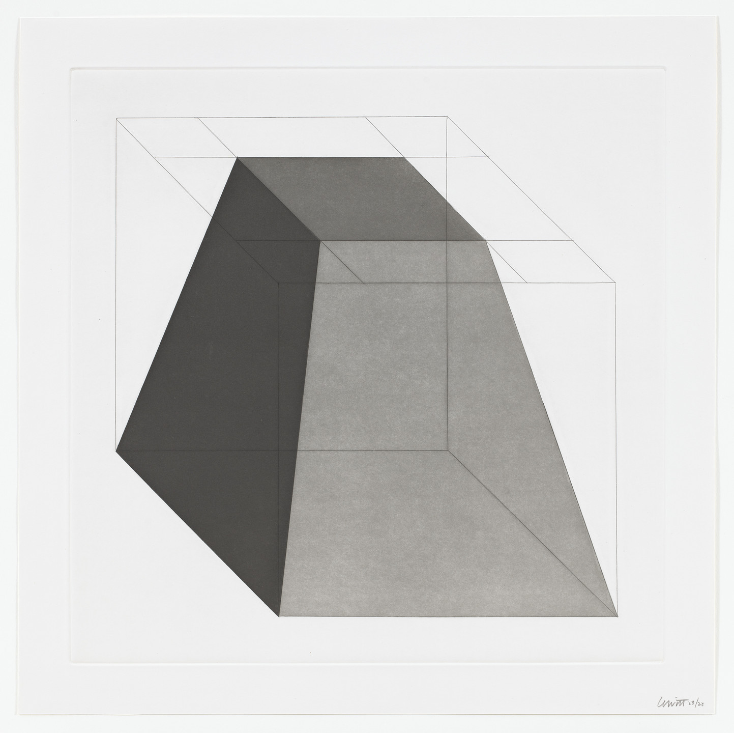 Sol LeWitt. Untitled from Forms Derived From A Cube. 1982