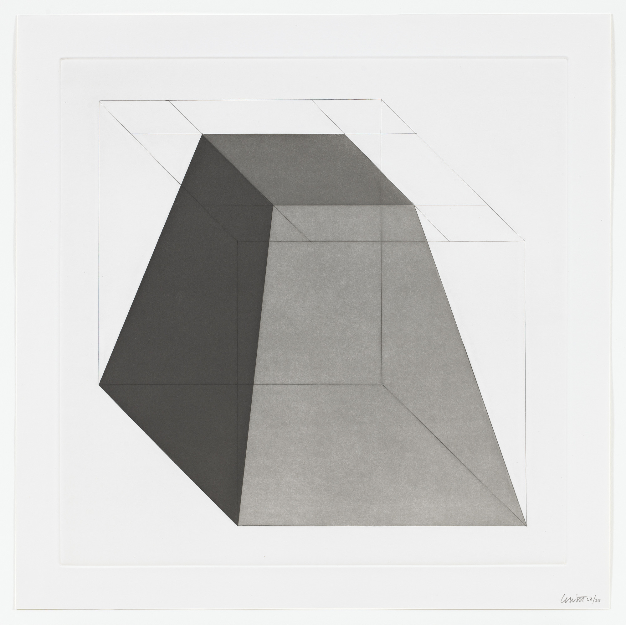 Sol LeWitt. Untitled from Forms Derived From A Cube