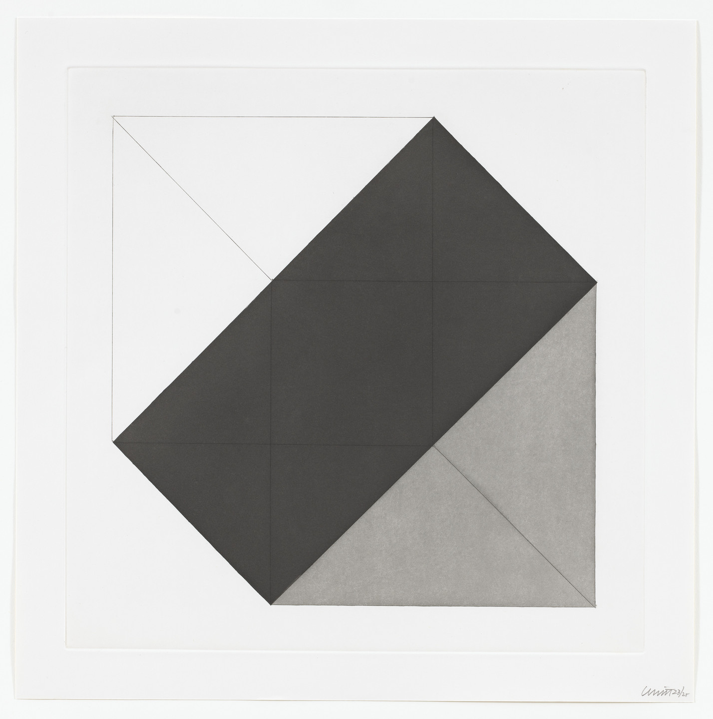 Sol LeWitt. Untitled from Forms Derived From A Cube. 1982